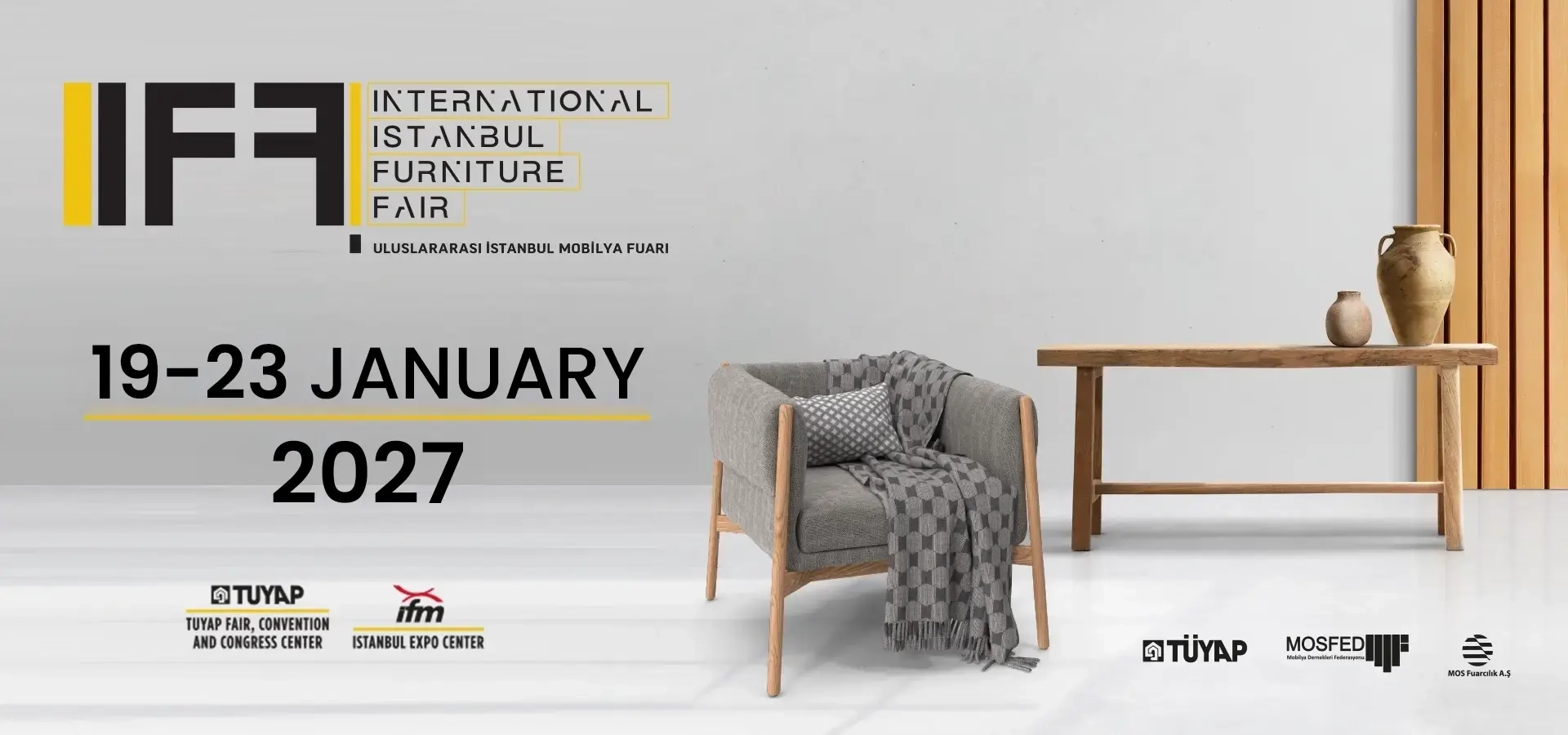 Istanbul furniture fair 2027 exhibition banner