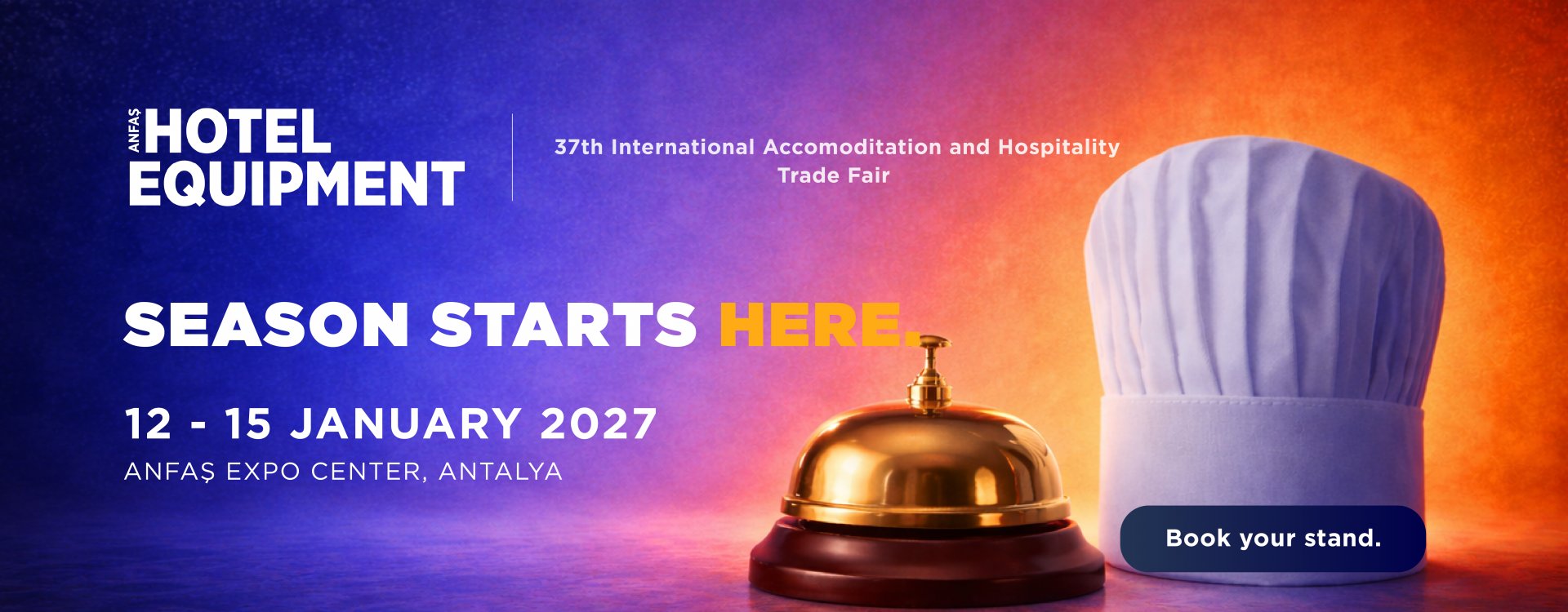 Anfas Hotel Equipment 2027 exhibition banner
