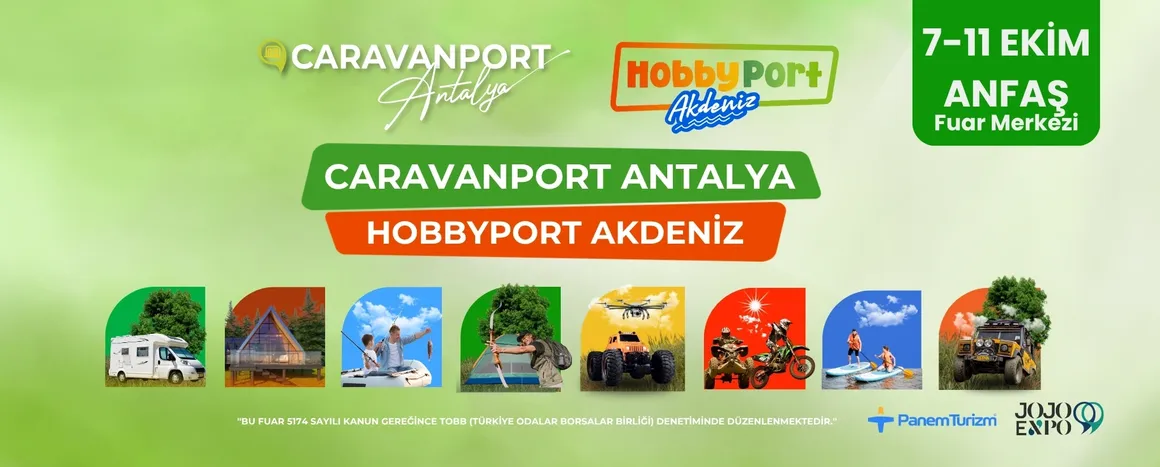 Caravanport Antalya 2026 exhibition banner