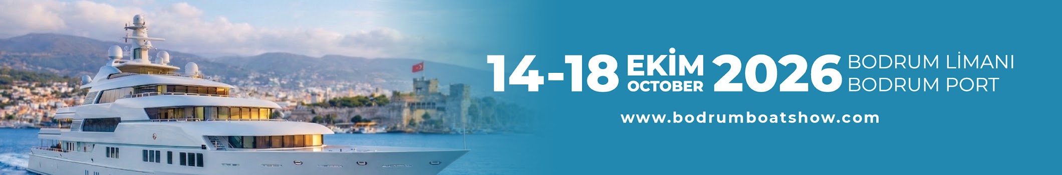 Bodrum Boat Show 2026 exhibition banner