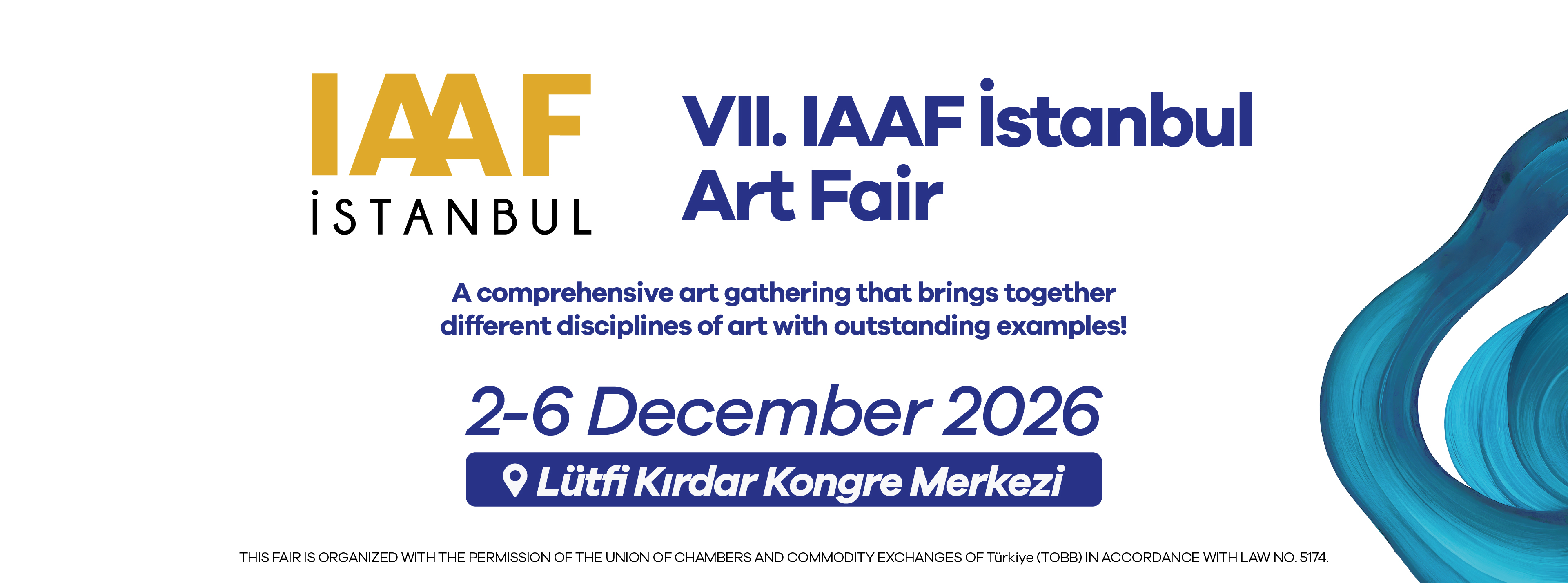 IAAF Istanbul 2026 exhibition banner